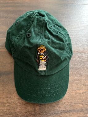 Ralph Lauren Dark Green Polo Bear Baseball Cap